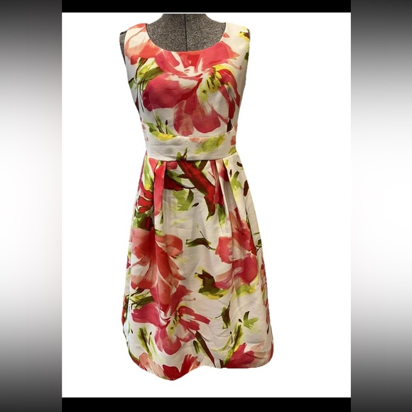 Alexa B nites size 6 sleeveless party dress-ladies-fit and flare-wedding-EUC-flo - Picture 1 of 12